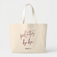 Modernes lila Kalligrafie-Workout-Gym Pilates Babe