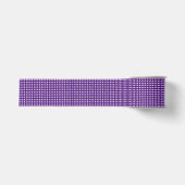 Modernes lila, kariertes Quadrat-Muster Ripsband (Vorderseite)