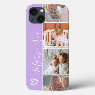 Modernes, lila Kollektionsgitter mit mädchenhaftem Case-Mate iPhone Hülle