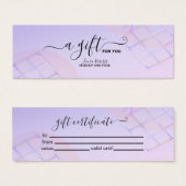 Modernes Lila Logo (Vorne & Hinten)