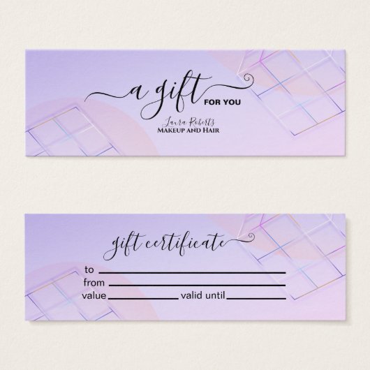 Modernes Lila Logo (Vorne & Hinten)