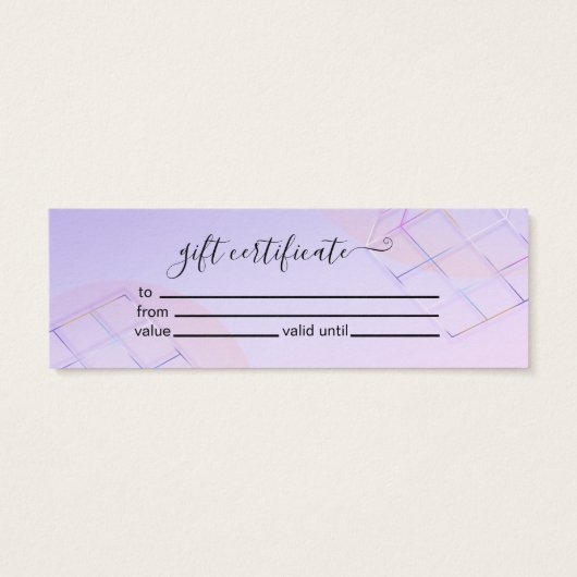 Modernes Lila Logo (Rückseite)