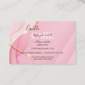 Modernes Lila Logo Visitenkarte (Rückseite)