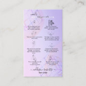 Modernes Lila Logo Visitenkarte (Vorderseite)