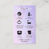 Modernes Lila Logo Visitenkarte (Vorderseite)