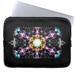 Modernes Lila Mandala Laptopschutzhülle