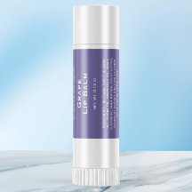 Modernes lila mit weißem Lippenbalustempel