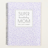 Modernes Lila Muster in Pastel Leopard Planer (Vorderseite)