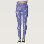 Modernes Lila Muster Leggings (Vorderseite)