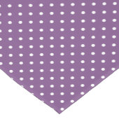 Modernes Lila Polka Dot Muster Kurzer Tischläufer (Ecke)