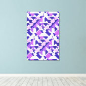 Modernes Lila Prism Abstrakt Geometrische Leinwand (Insitu (Holzboden))