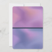 Modernes Lila & rosa Swirren Abstrakt Geburtstag Einladung (Rückseite)