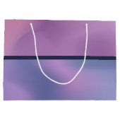 Modernes Lila & rosa Swirren Abstrakt Geburtstag Große Geschenktüte (Rückseite)