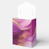 Modernes Lila Rosa und Gold- Geschenkschachtel (Geöffnet)