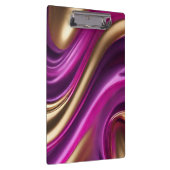 Modernes Lila Rosa und Gold- Klemmbrett (Rechts)