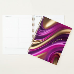 Modernes Lila Rosa und Gold- Planer
