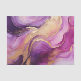 Modernes Lila Rosa und Gold- Seidenpapier