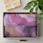 Modernes Lila Rosa und Gold- Seidenpapier (Geschenk)
