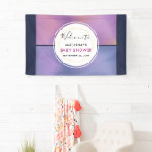 Modernes, Lila-rosa-wirbelndes, abstraktes Design Banner (Insitu)