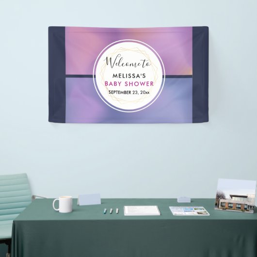 Modernes, Lila-rosa-wirbelndes, abstraktes Design Banner (Messeveranstaltung)