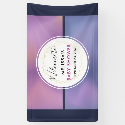 Modernes, Lila-rosa-wirbelndes, abstraktes Design Banner (Vertikal)