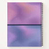 Modernes, Lila-rosa-wirbelndes, abstraktes Design Notizblock (Rückseite)
