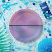 Modernes, Lila-rosa-wirbelndes, abstraktes Design Pappteller (Party)