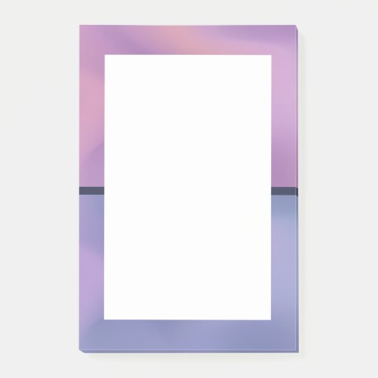 Modernes, Lila-rosa-wirbelndes, abstraktes Design Post-it Klebezettel (Vorderseite)