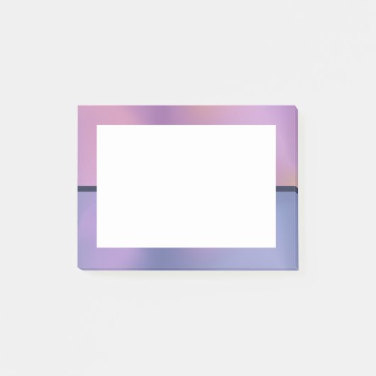 Modernes, Lila-rosa-wirbelndes, abstraktes Design Post-it Klebezettel (Vorderseite)