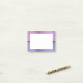 Modernes, Lila-rosa-wirbelndes, abstraktes Design Post-it Klebezettel (Auf Schreibtisch)