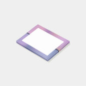 Modernes, Lila-rosa-wirbelndes, abstraktes Design Post-it Klebezettel (angewinkelt)