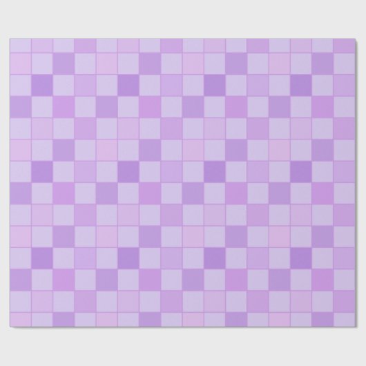 Modernes Lila Scheckpapier Geschenkpapier (Flach)