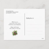 Modernes Lila Schneeballfest Weihnachten (Rückseite)