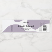 Modernes, Lila Seifendesign Wasserflaschenetikett (Einzelnes Label)