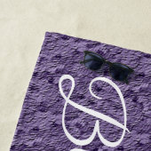 Modernes Lila Strandtuch (Beispiel)