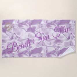 Modernes Lila Strandtuch