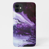 Modernes Lila Swirl-Design Case-Mate iPhone Hülle (Rückseite)