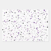Modernes Lila Terrazzo-Muster Geschenkpapier Set (Vorderseite 3)