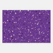 Modernes Lila Terrazzo-Muster Geschenkpapier Set (Vorderseite)