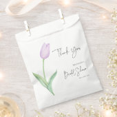 Modernes Lila Tulip Solo Brautparty Geschenktütchen (Ausgeschnitten)