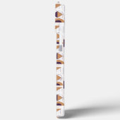 Modernes, Lila und goldfarbenes abstraktes Muster Case-Mate iPhone Hülle (Rückseite / Links)