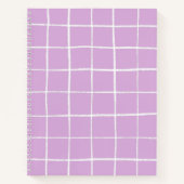 Modernes Lila und weißes Muster Notizblock (Vorderseite)