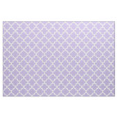 Modernes Lila und weißes Quatrefolienmuster Stoff (Fat Quarter (45,7 x 55,9 cm))