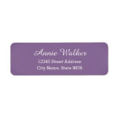 Modernes - Lila Violet - Rücksendeadresse (Vorne)