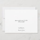 Modernes Lila Weißes Foto nach Hochzeiten Einladung (Rückseite)