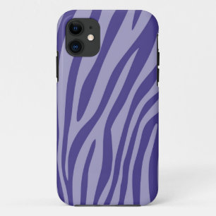 Modernes Lila Zebra-Druckmuster Case-Mate iPhone Hülle
