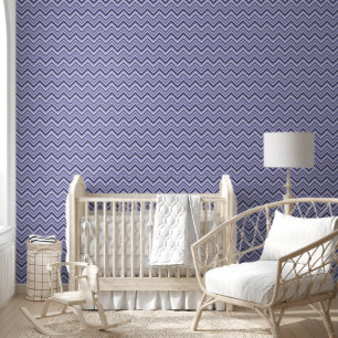 Modernes Lila Zig Zag Streifen Tapete