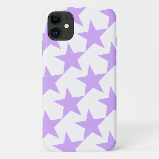 MODERNES LILAC STARS PATTERN Case-Mate iPhone HÜLLE (Rückseite)