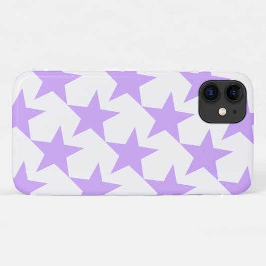 MODERNES LILAC STARS PATTERN Case-Mate iPhone HÜLLE (Rückseite (Horizontal))