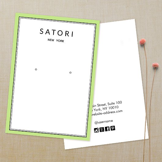 Modernes Limettengras-Schmuckdisplay